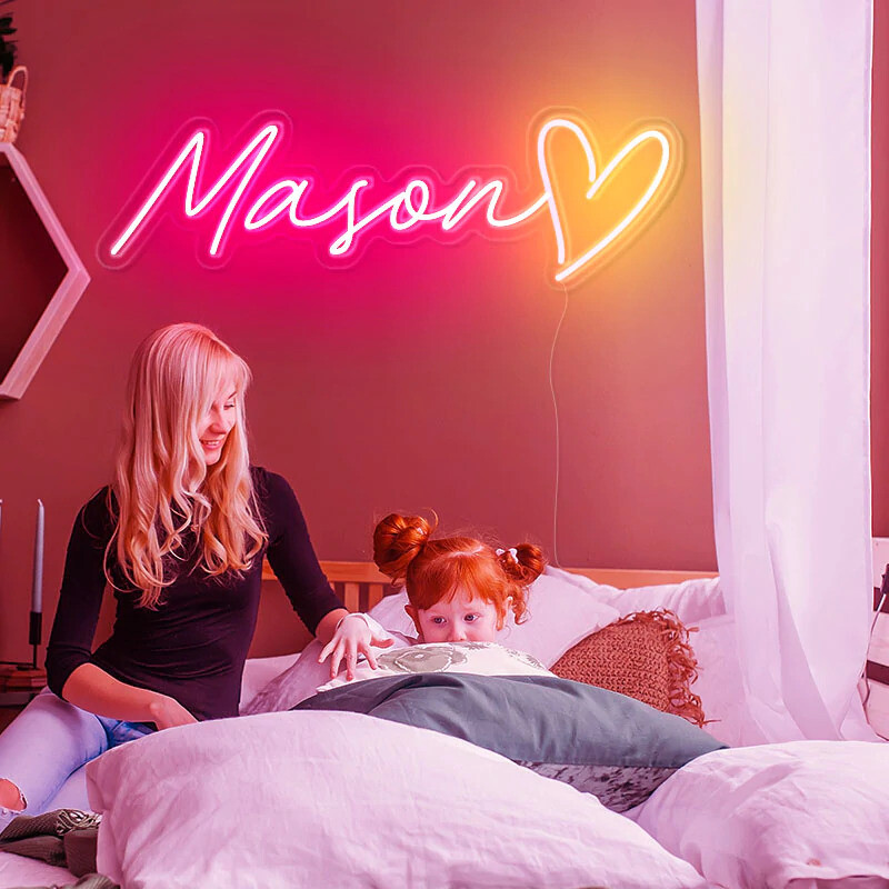 Custom LED Neon Sign Wedding Birthday Party Beer Bar Game Cafe Room Wall Decor