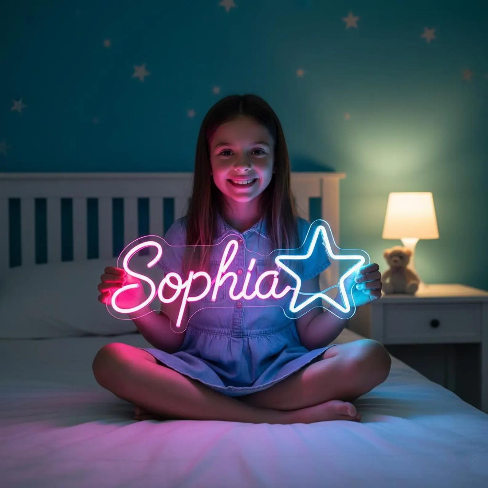 Customize Name Neon Sign Personalized Light for Bedroom, Home Party Decor