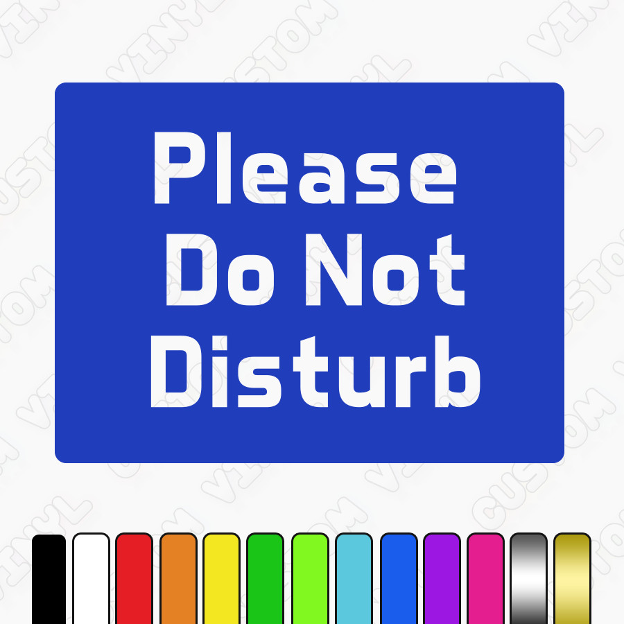Please do not disturb hanging plastic sign with nylon rope+suction cup office