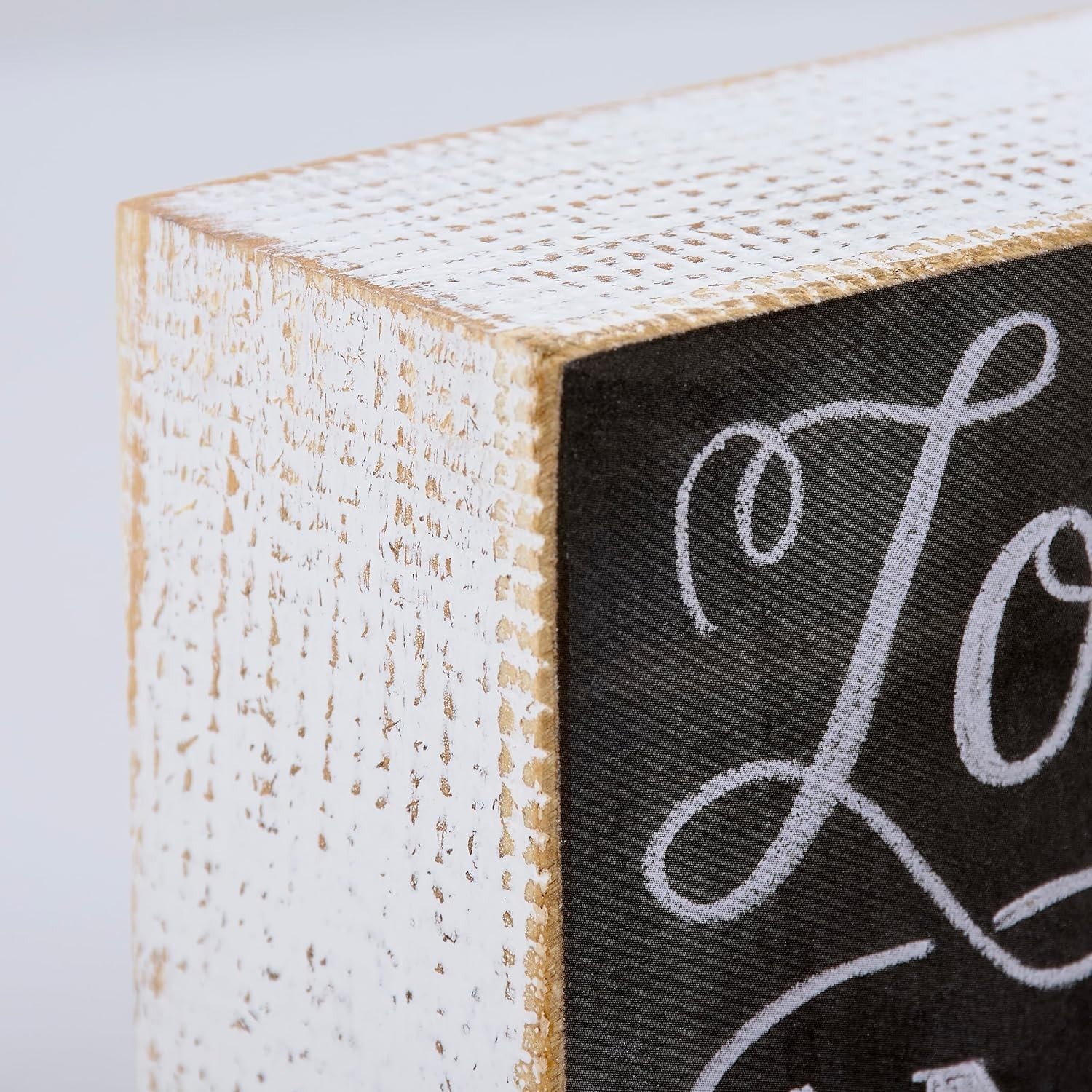 Love You More Chalk Box Sign 5×3.5 in Wooden Decor for Home or Wall