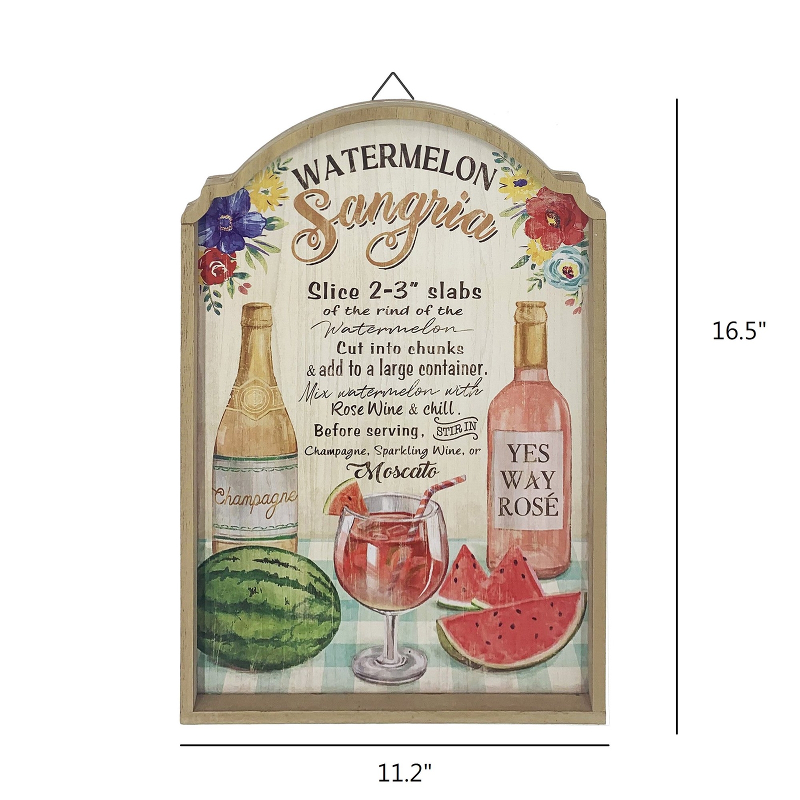 NEW – The Pioneer Woman Summer Watermelon Sangria Decorative Wall Sign 16.5″x11″