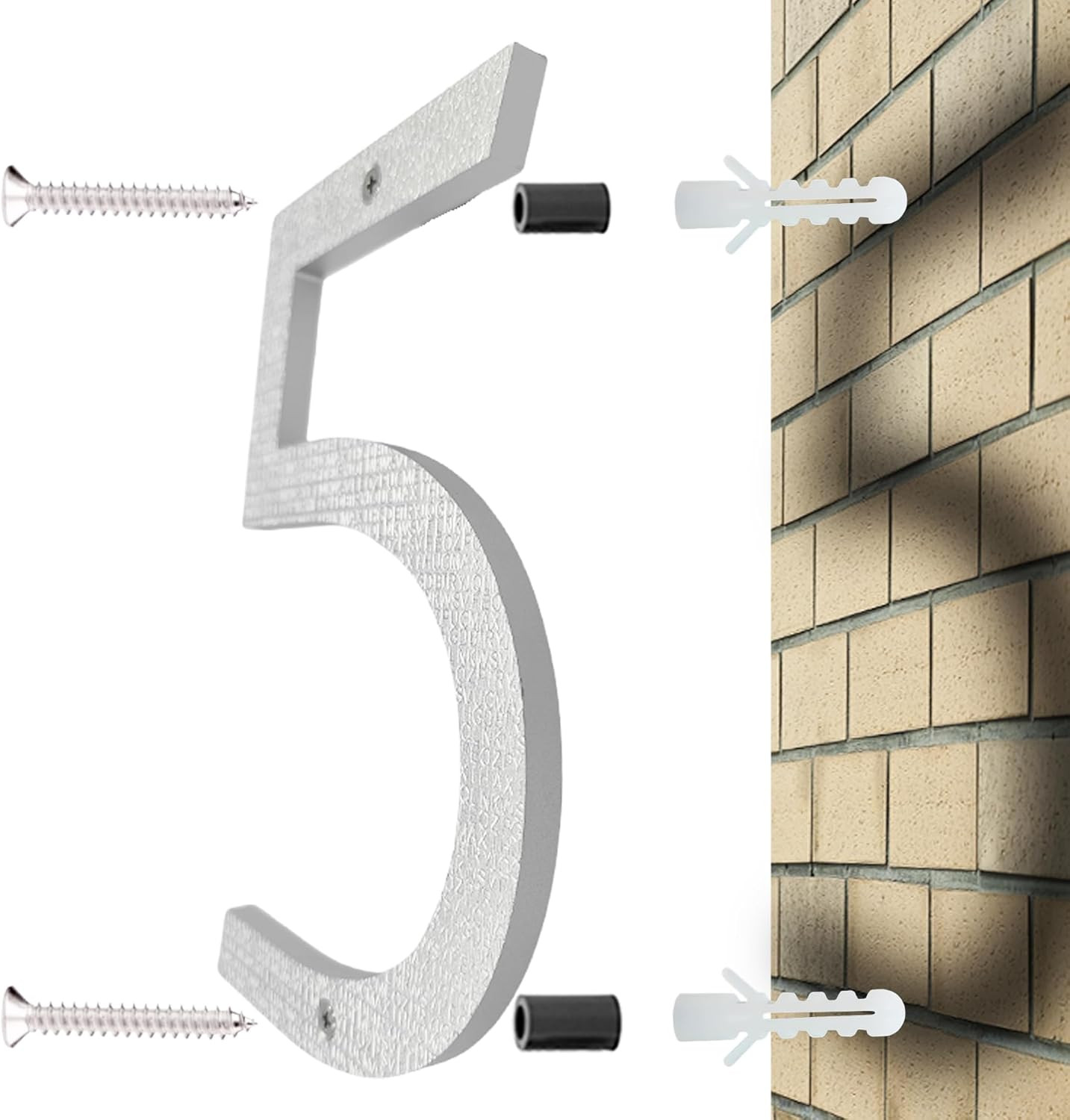 8 Inch Floating Modern House Numbers for outside Large House Numbers for Outside