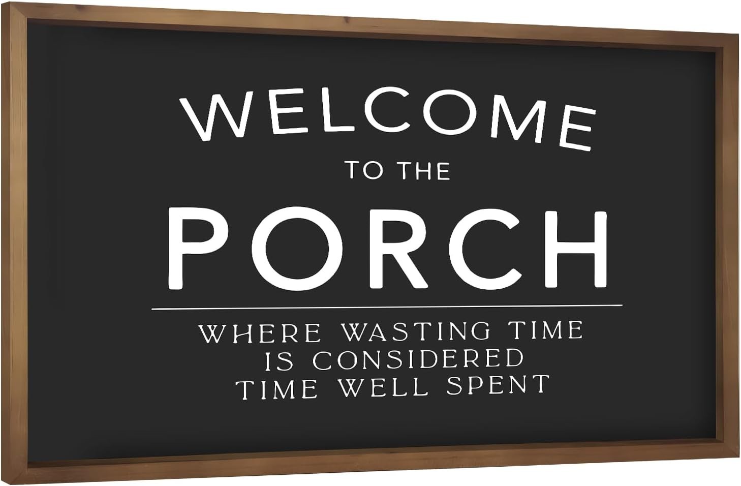 Durable Wooden Welcome Sign – Rustic Farmhouse Decor for Porches, 15.7×23.6in