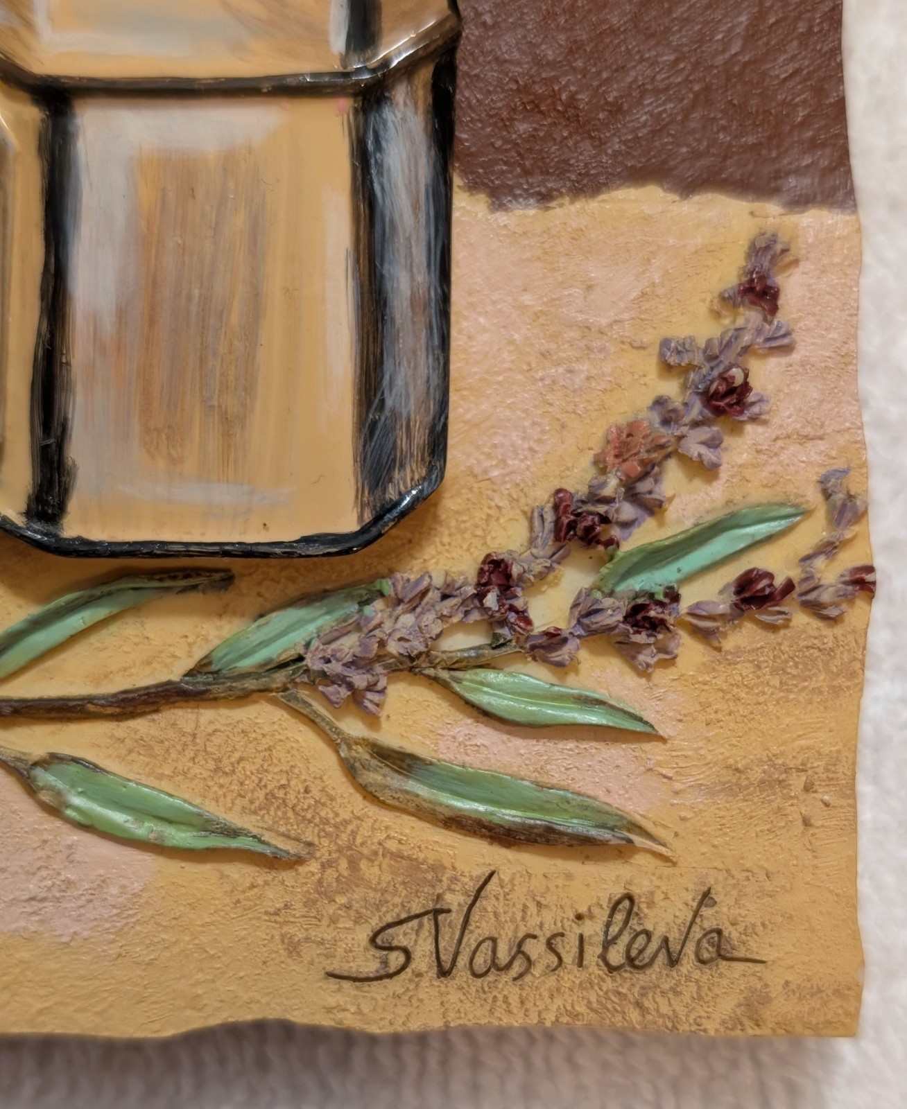 LATELIERS DE SIONS WALL PLAQUE 6.25″ X 4.5″ (RESIN) – SIGNED