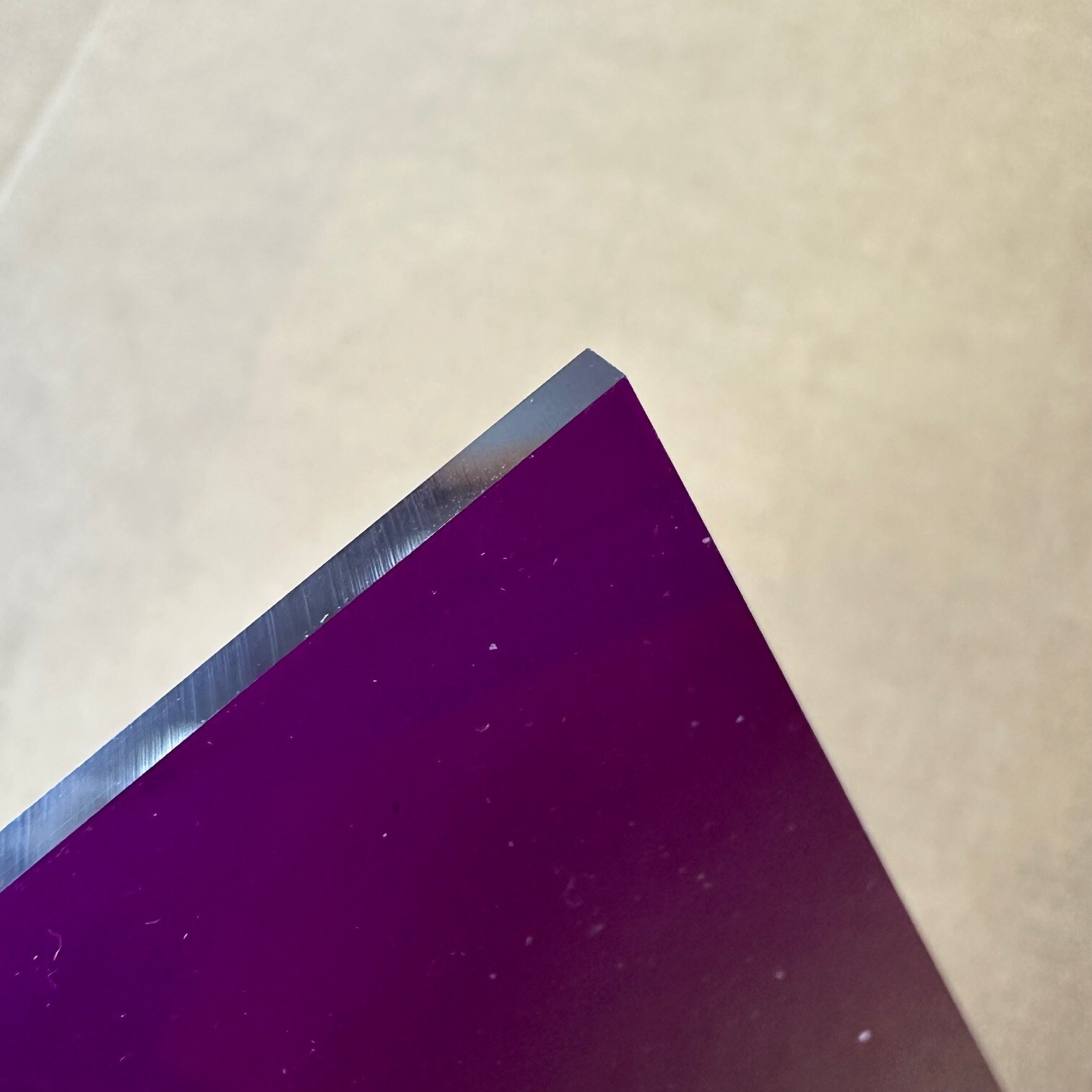 Acrylic Plastic Sheet 12″ x 24″, 1/8″ Thick, Purple Translucent Plexiglass Panel
