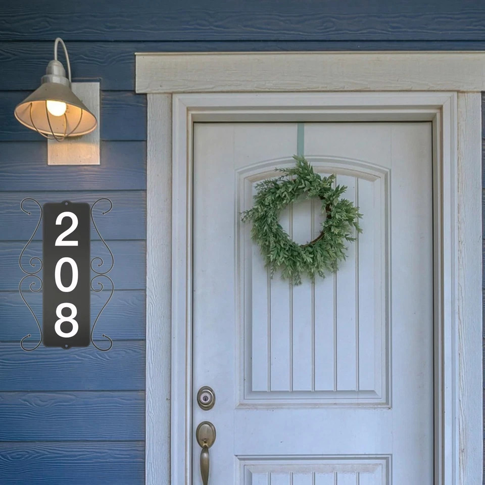 Metal Address Sign, Street House Numbers, Address Plaques for Houses, Horizon…