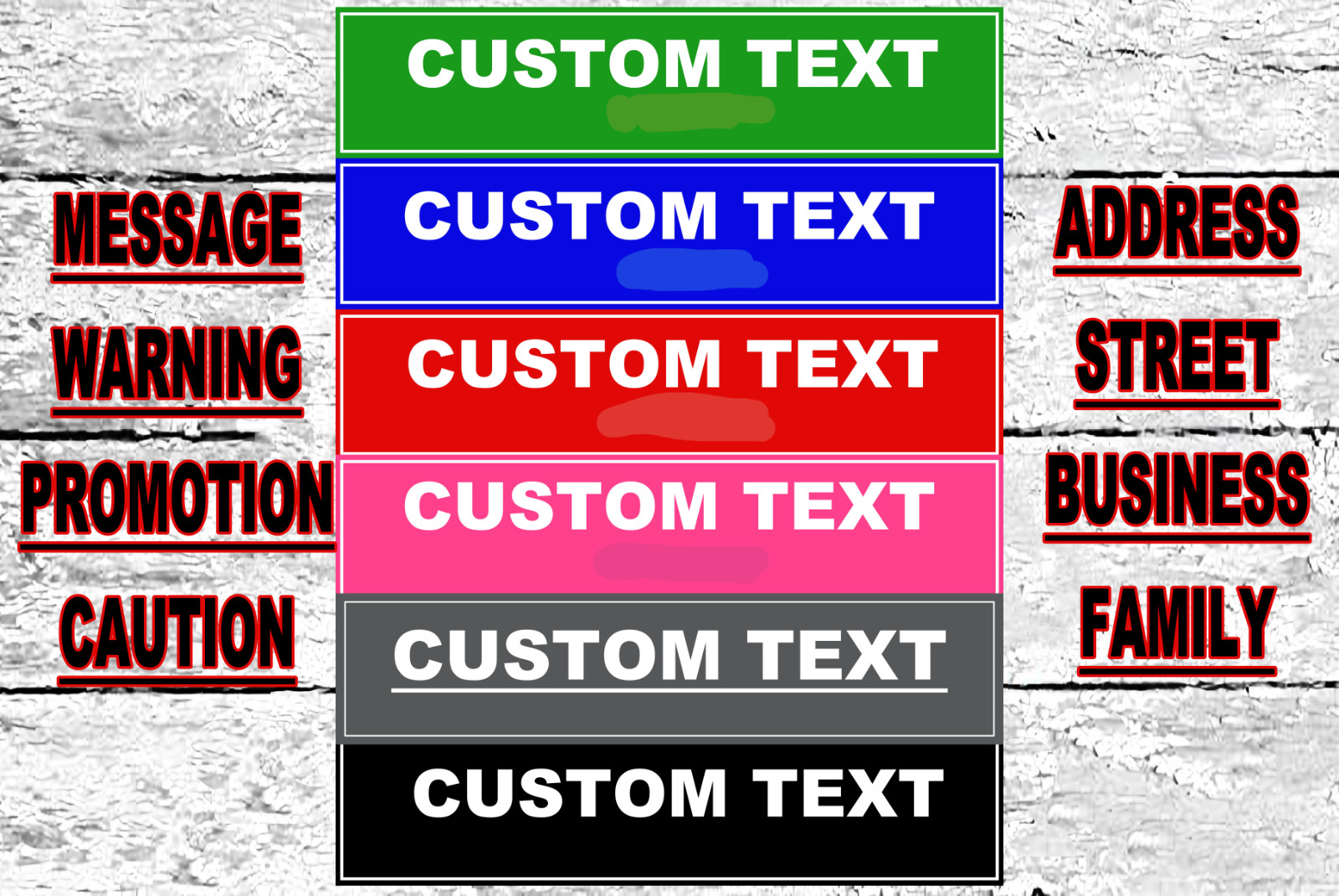 Custom Personalized Aluminum Metal Street Sign 3″x12″ Plaque MANY COLORS