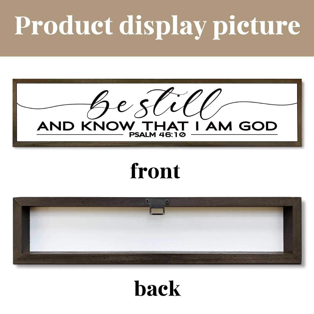 Rustic Wooden Christian Sign, Be Still and Know That I Am God’ Wooden Sign – …