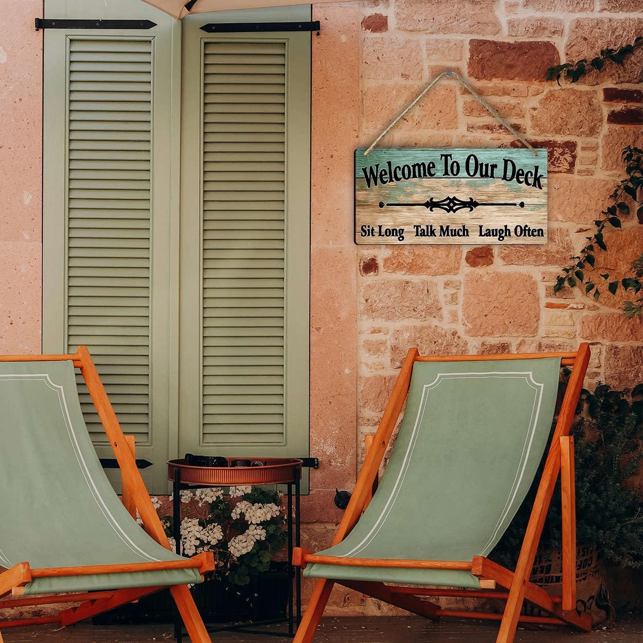 Outdoor Deck Decor Signs For Outside Welcome To Our Deck Sign Backyard Signs Poo