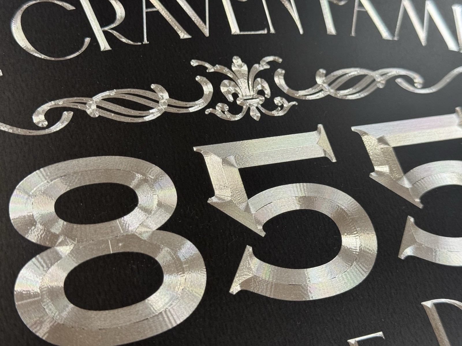 Engraved Personalized Custom House Home Number Street Address Metal Sign 10×7