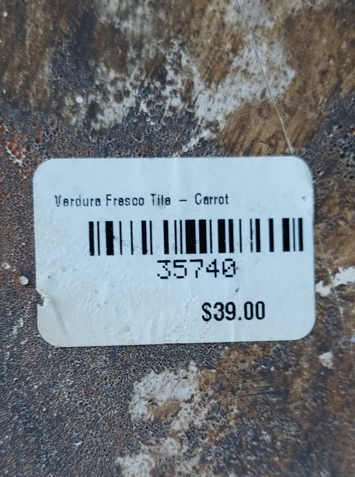 Sharon Kurtz Designs Stone Decor Verdura Fresco Tiles 11×5.5″ Signed