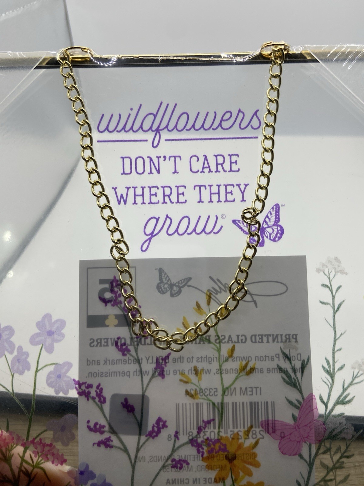 DOLLY Printed Glass Hanging Wildflowers Collection