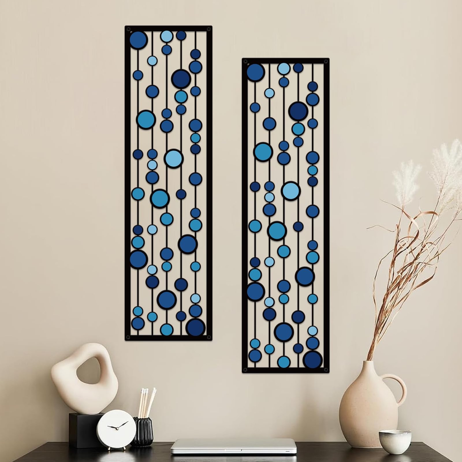 Geometric Metal Wall Decor, Modern Minimalist Geometric Wall Art 3D Abstract …