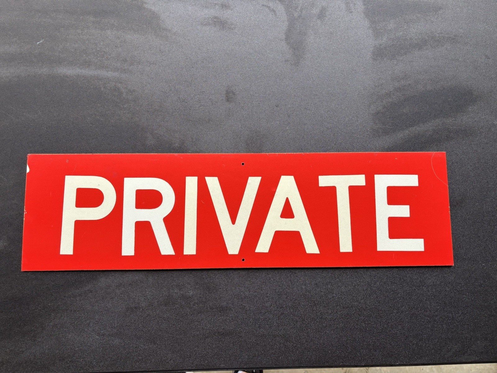PRIVATE Metal Sign 22″ X 6″ Red Private Property Office Garage Man Cave Dorm
