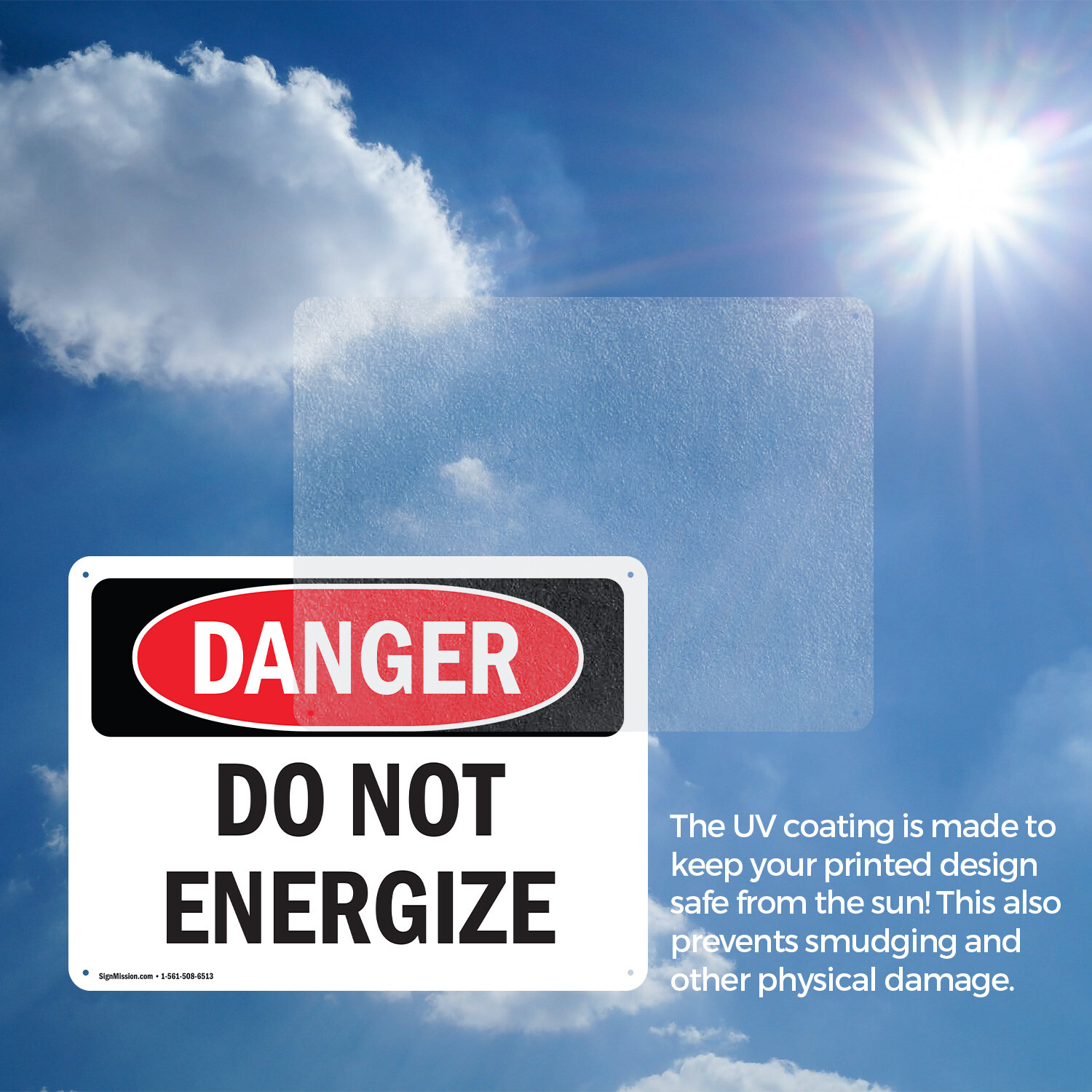 (2 Pack) Do Not Energize OSHA Danger Sign Decal Metal Plastic