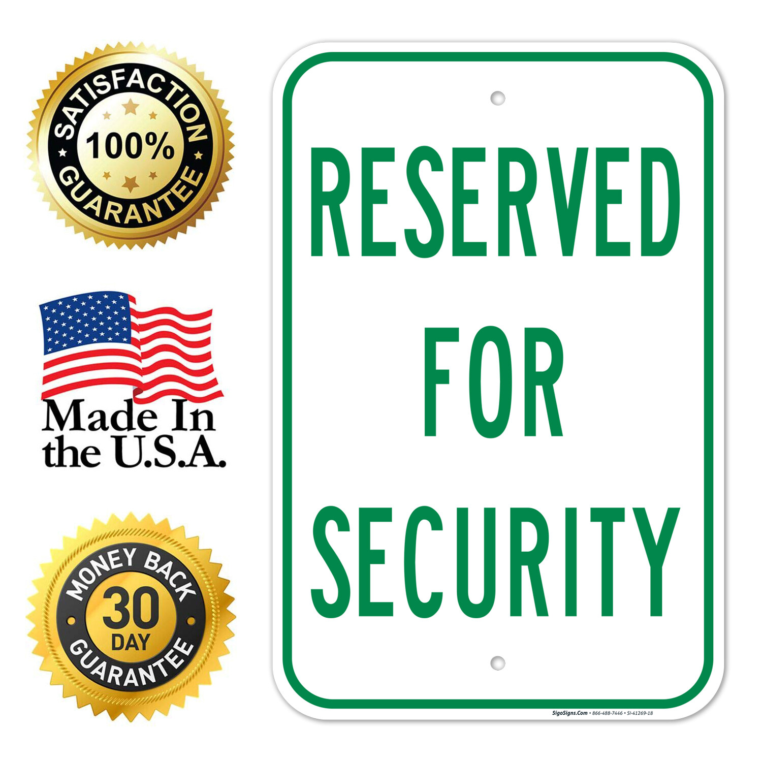 Reserved For Security Sign,