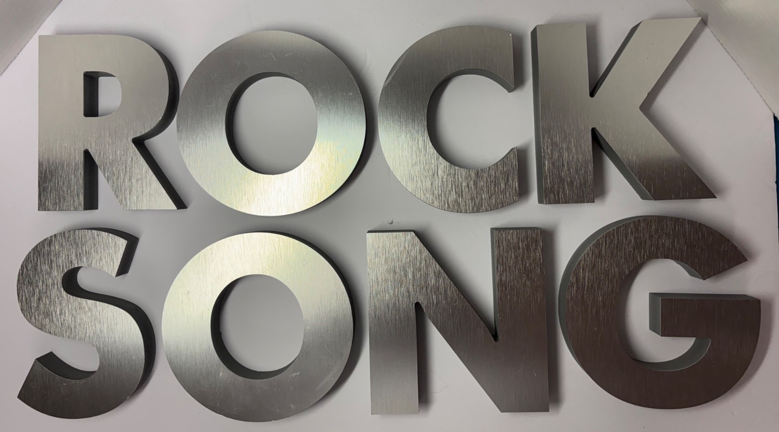 Reclaimed Dept Store Display Letters Metal on Wood YOU CHOOSE 6” Tall x 1” Thick