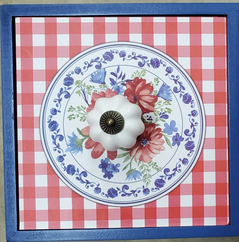 The Pioneer Woman Painted Gingham 2-Drawer Dresser