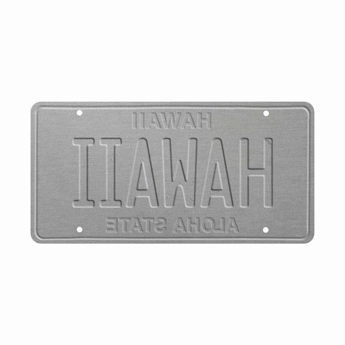6in x 12in Vintage Hawaiian Embossed License Plate – Hawaii