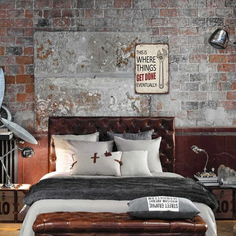 YOYI ART Vintage Garage Decor for Men – This is Where Things Get Done Eventually