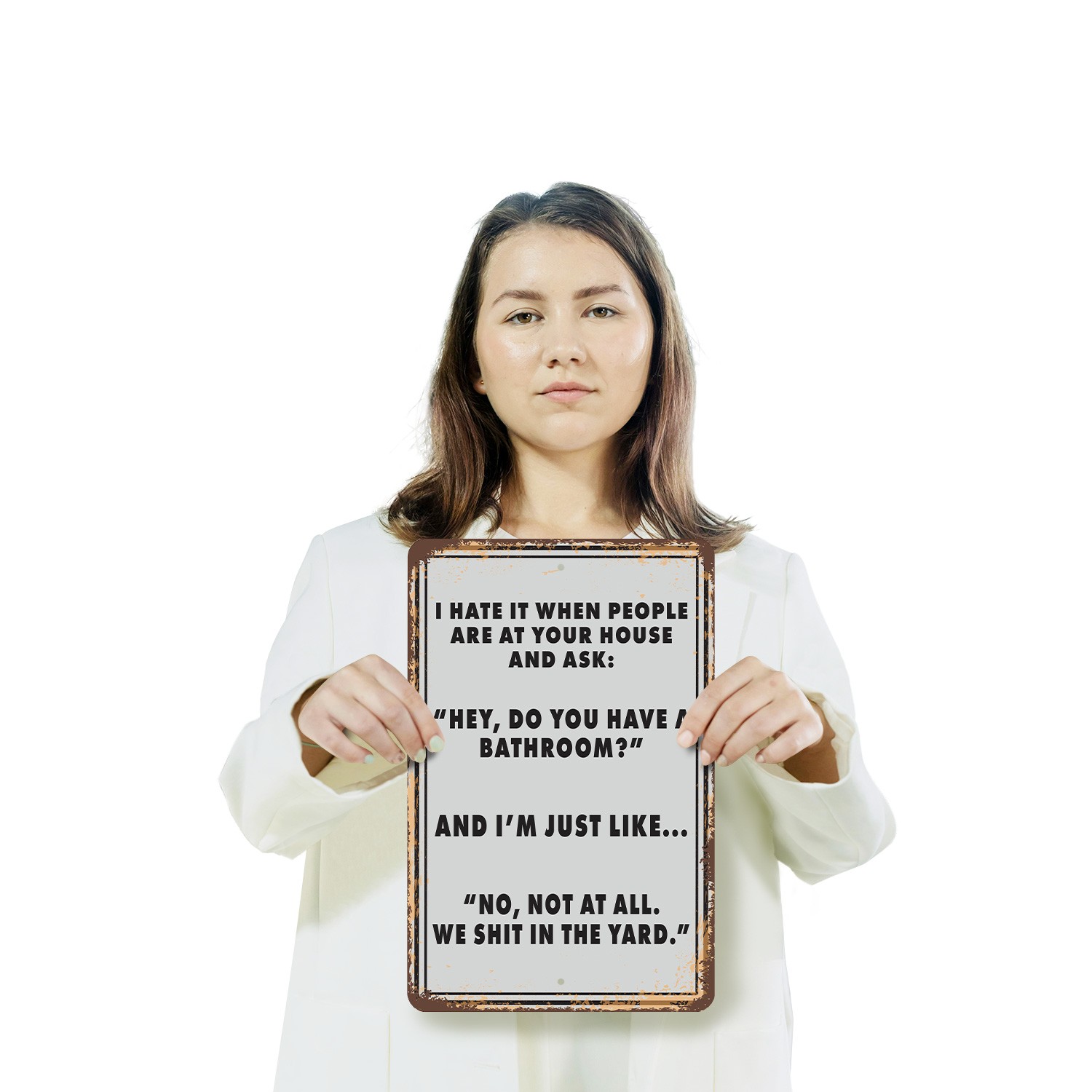 Do You Have A Bathroom Sign Yes But Not For Free Refills Perfect for shop Cafes