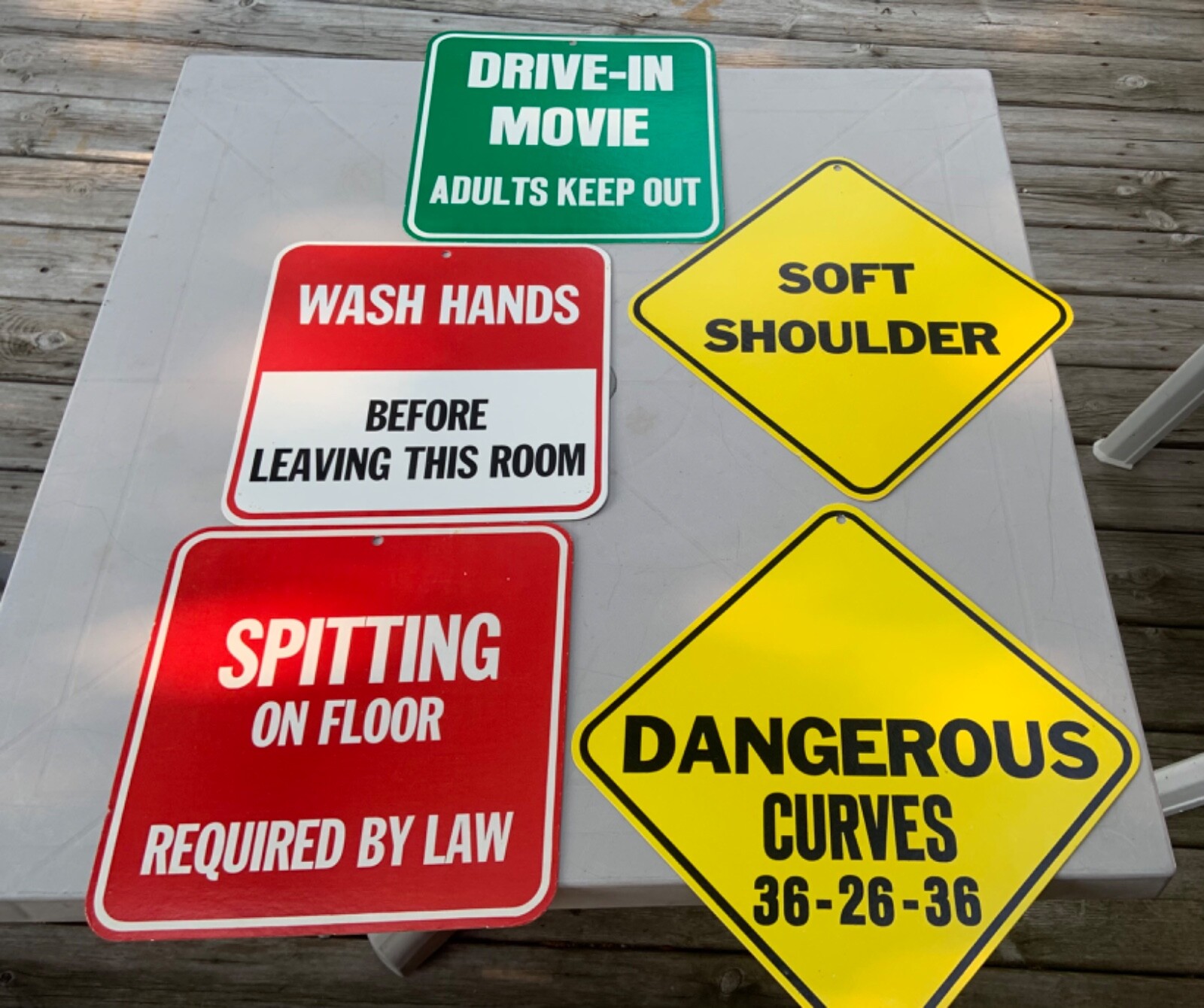 Vintage Novelty Teenager Signs [ 5 ] Late 60’s Early 70’s Nice Shape Look!