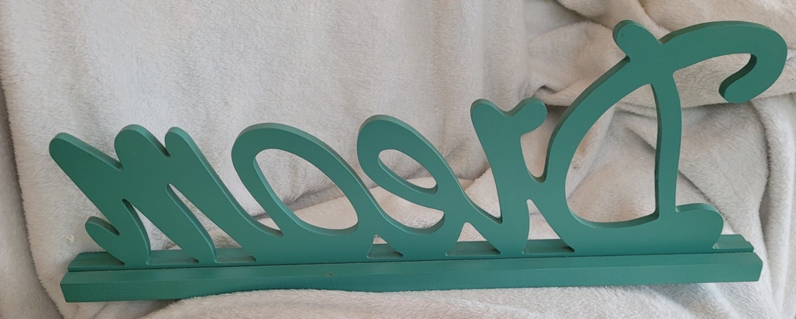 Wood DREAM Word Sign Block Cutout Free Standing Shelf Table Home Decor Large
