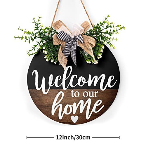 Welcome To 12X12inches Wood To Our Home 1.0 Count Rustic Farmhouse
