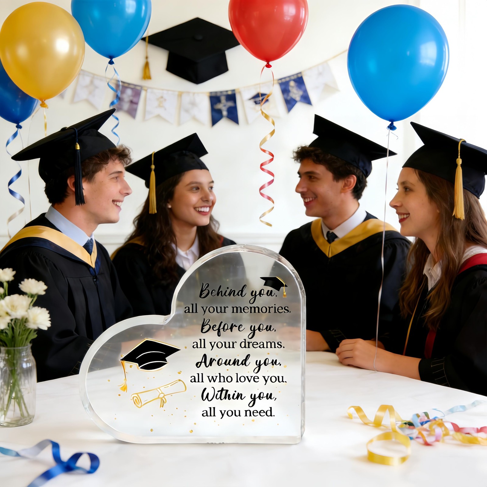 Graduation Gifts 2026 Acrylic Plaque Graduation Decorations Class of 2026 In…