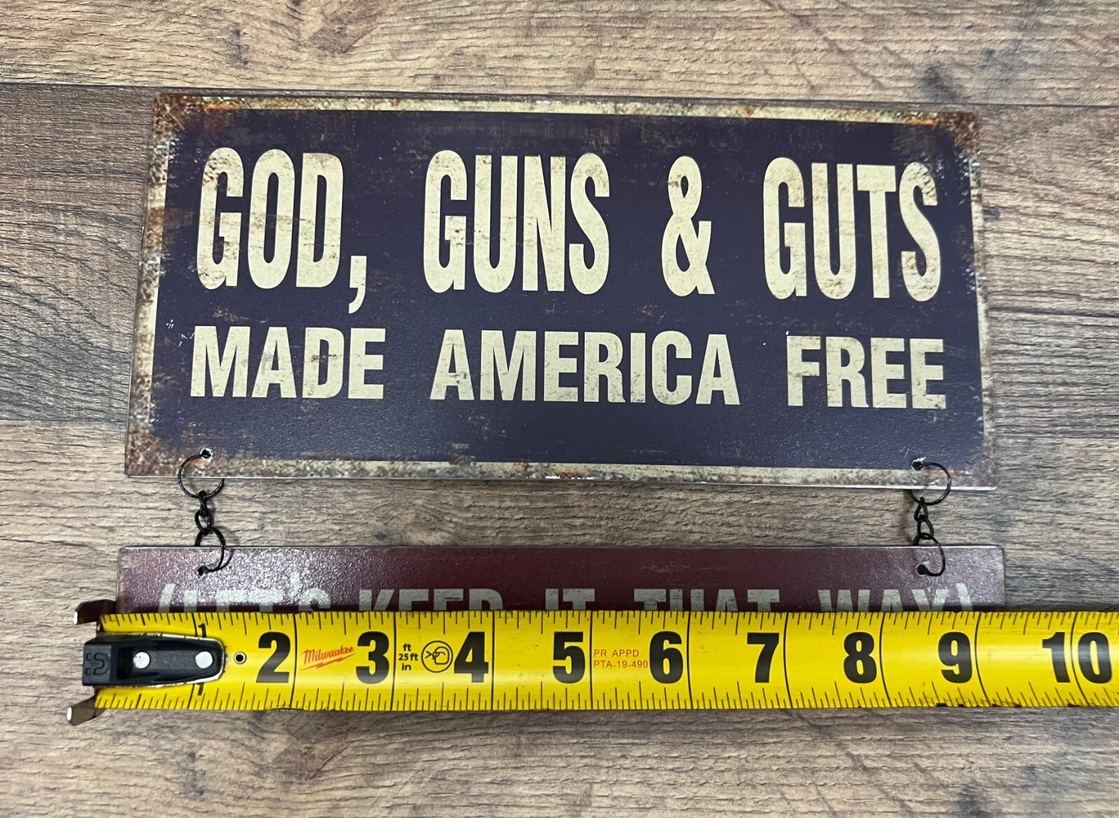 “Made America Free” Metal Sign 9.5″ x 6.5″
