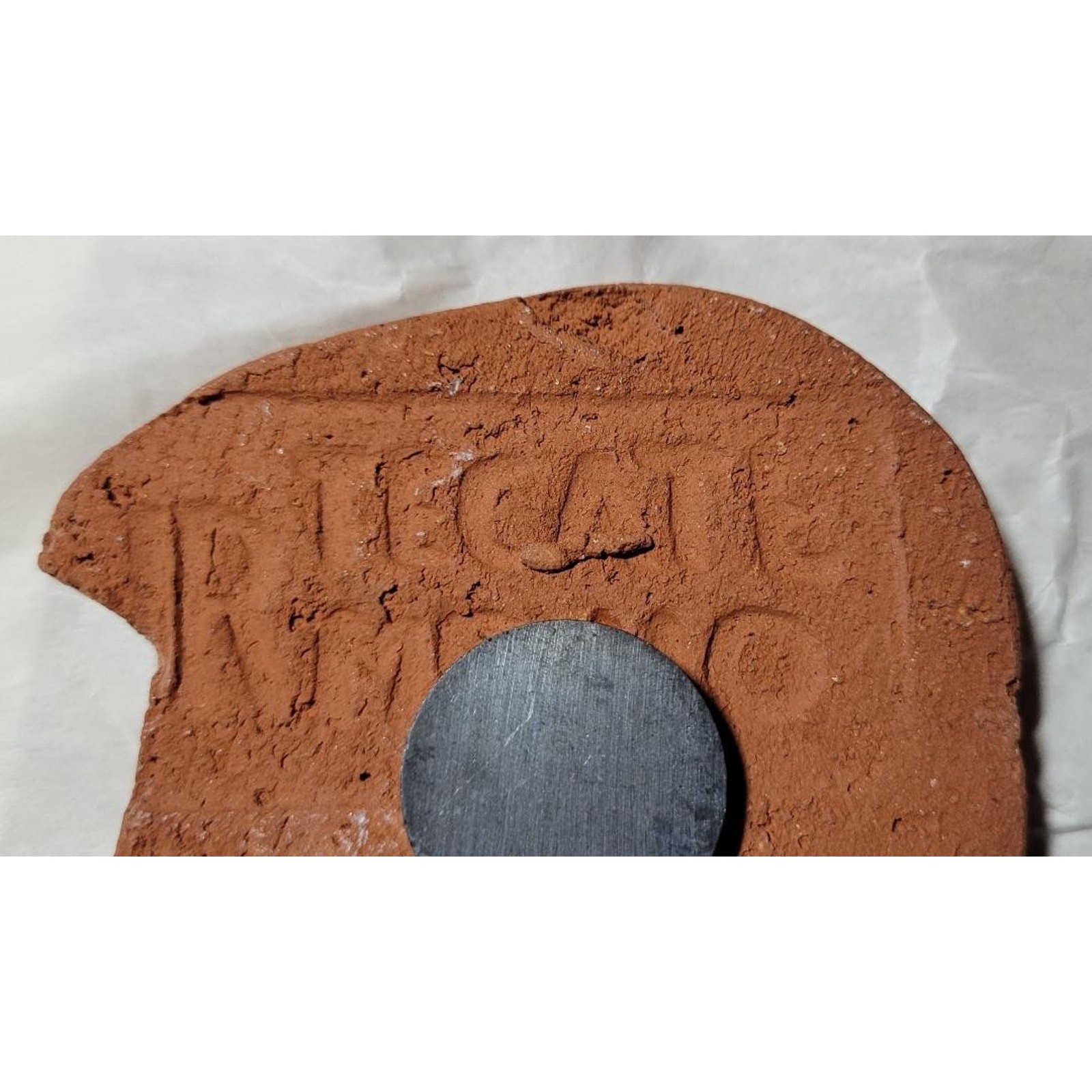 TACATE MEXICO Terra Cotta Cat Face Magnet–3.5 X 3.5 in –CUTE!