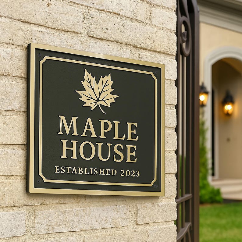 Cast Brass custom door signs & plaques – Custom language plaques – Custom name