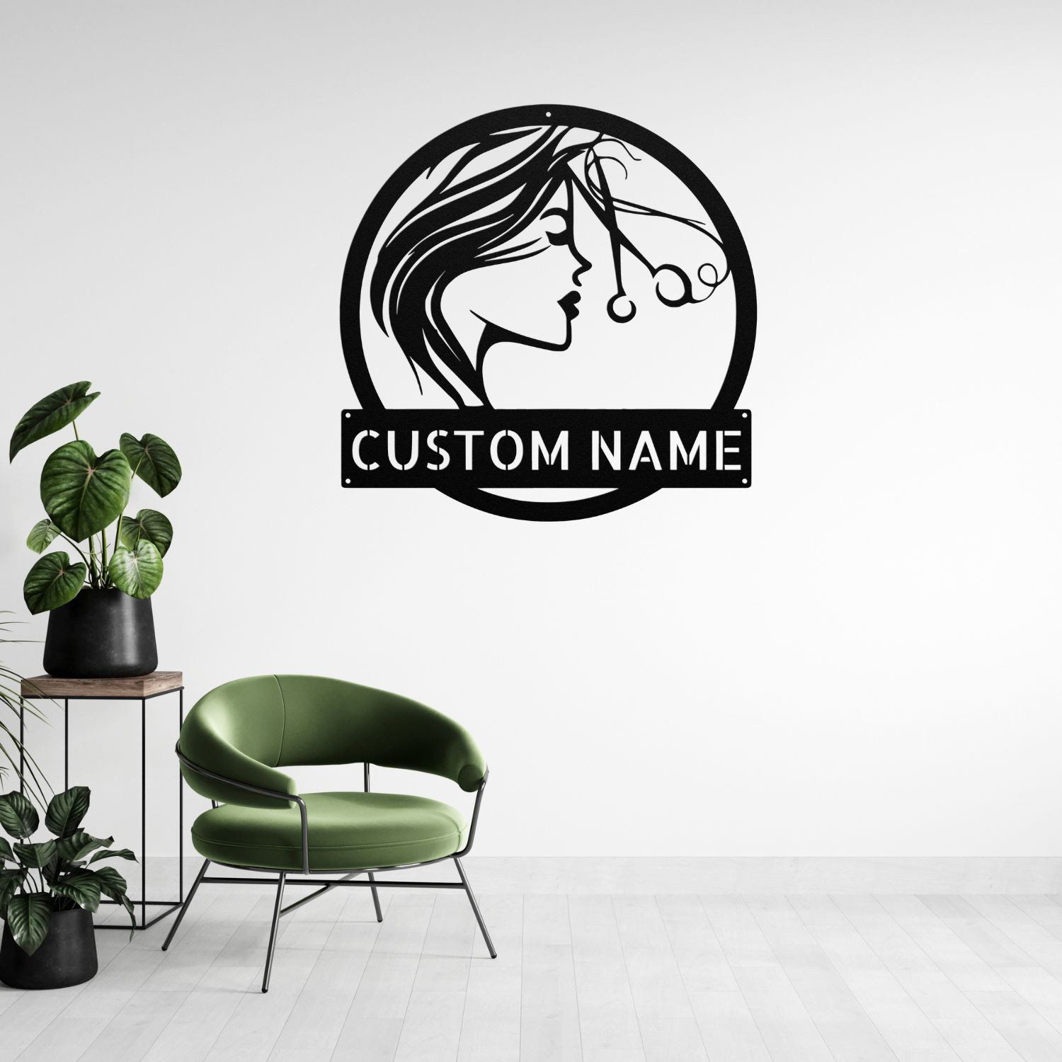Custom Hair Dresser Metal Sign Salon Decor for Hair Stylists and Beauty Shops