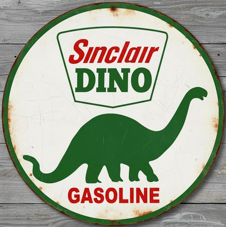 Sinclair Gasoline 12″ Diameter Vintage Novelty Metal Sign Made In USA New!