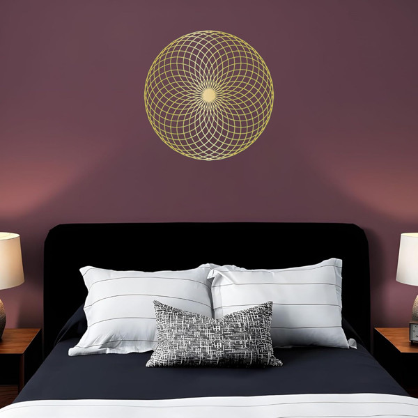 Circular Spiral Geometric Wall Art Modern 3D Wall Decor Living Room Minimalist