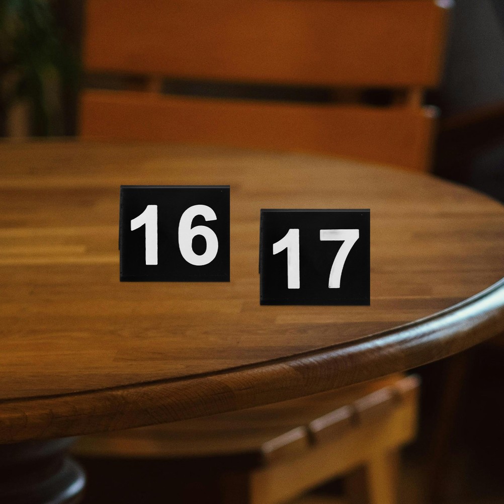 20 Pcs Numbered V Shaped Table Signs Acrylic Table Number Cards For Events