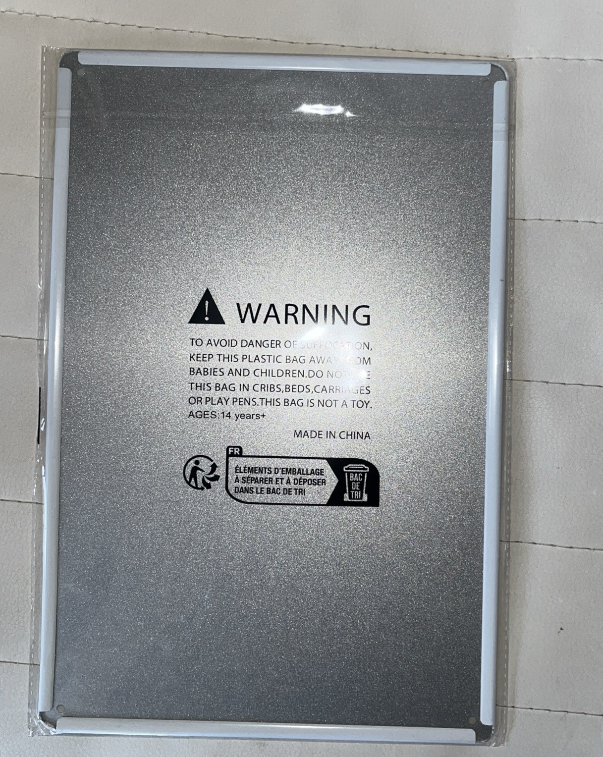 Metal Sign Wall Decor”WARNING “ Vintage Look/ Garage/bedroom/anywhere