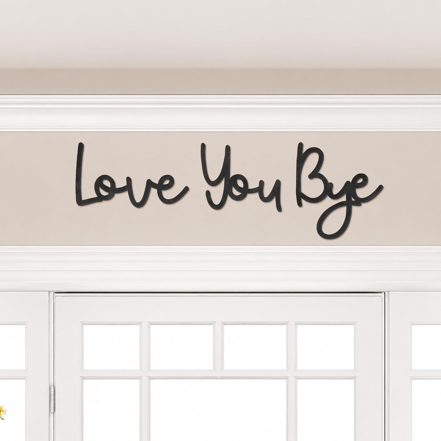 Wall Decor 31.5″ Love You Bye Sign Hanging Hallway Decoration Express Love an…