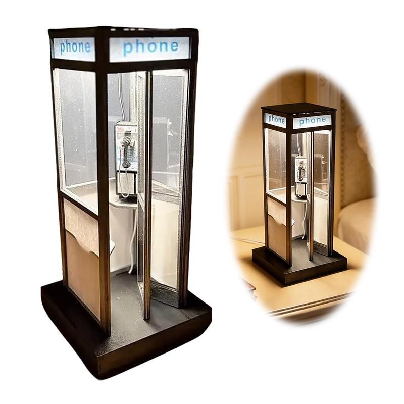 Retro Vintage Tall Phonebooth Lamp