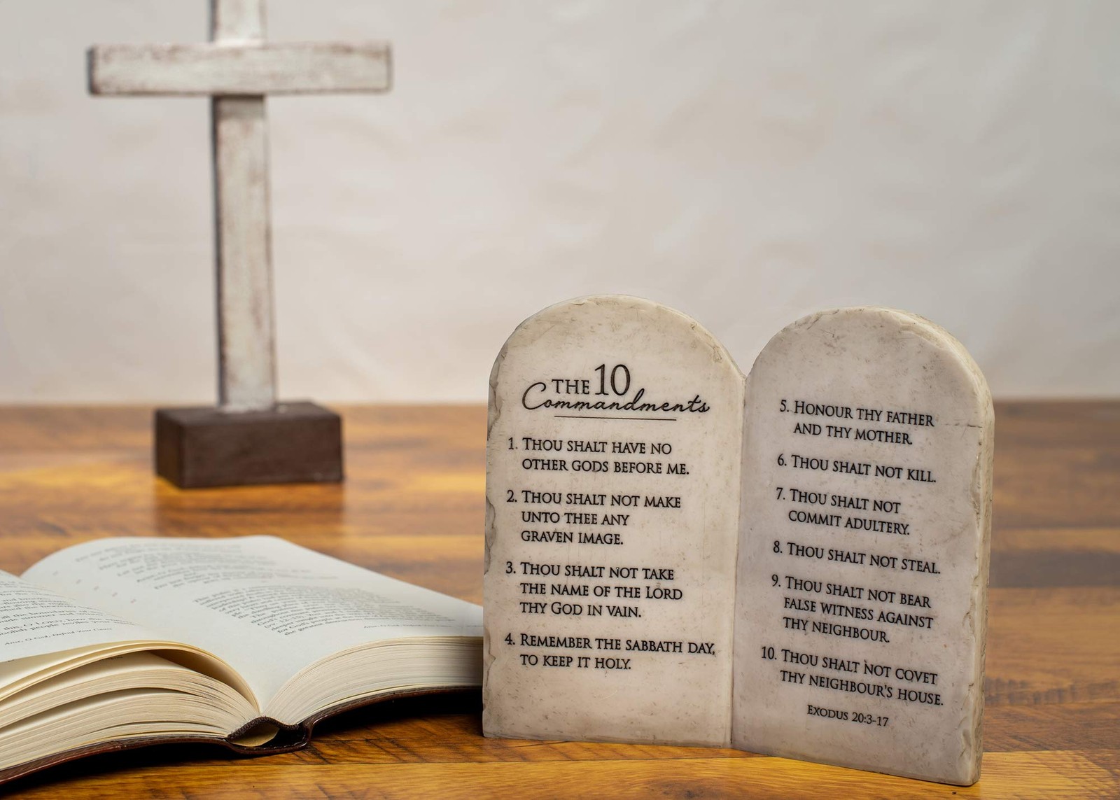 Dicksons 10 Commandments Whitewash Stone 6 x 6.5, 10