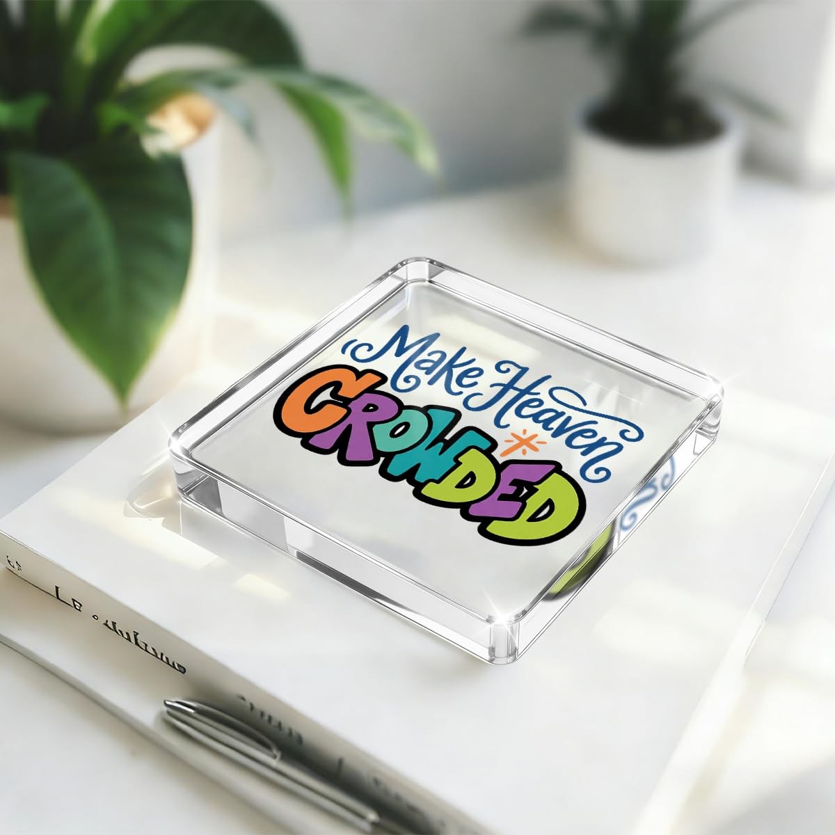 Christian Gifts for Women Desk Decor, Colorful Inspirational Religious Acryli…