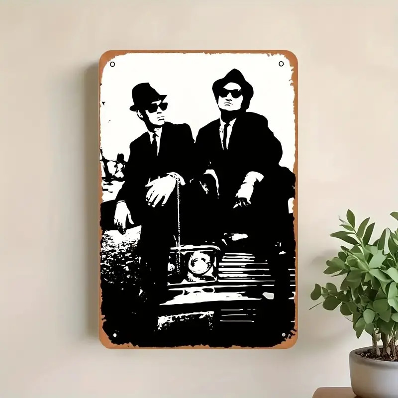Blues Brothers Movie Metal Sign Film Decorative Vintage-Look 8x12in A