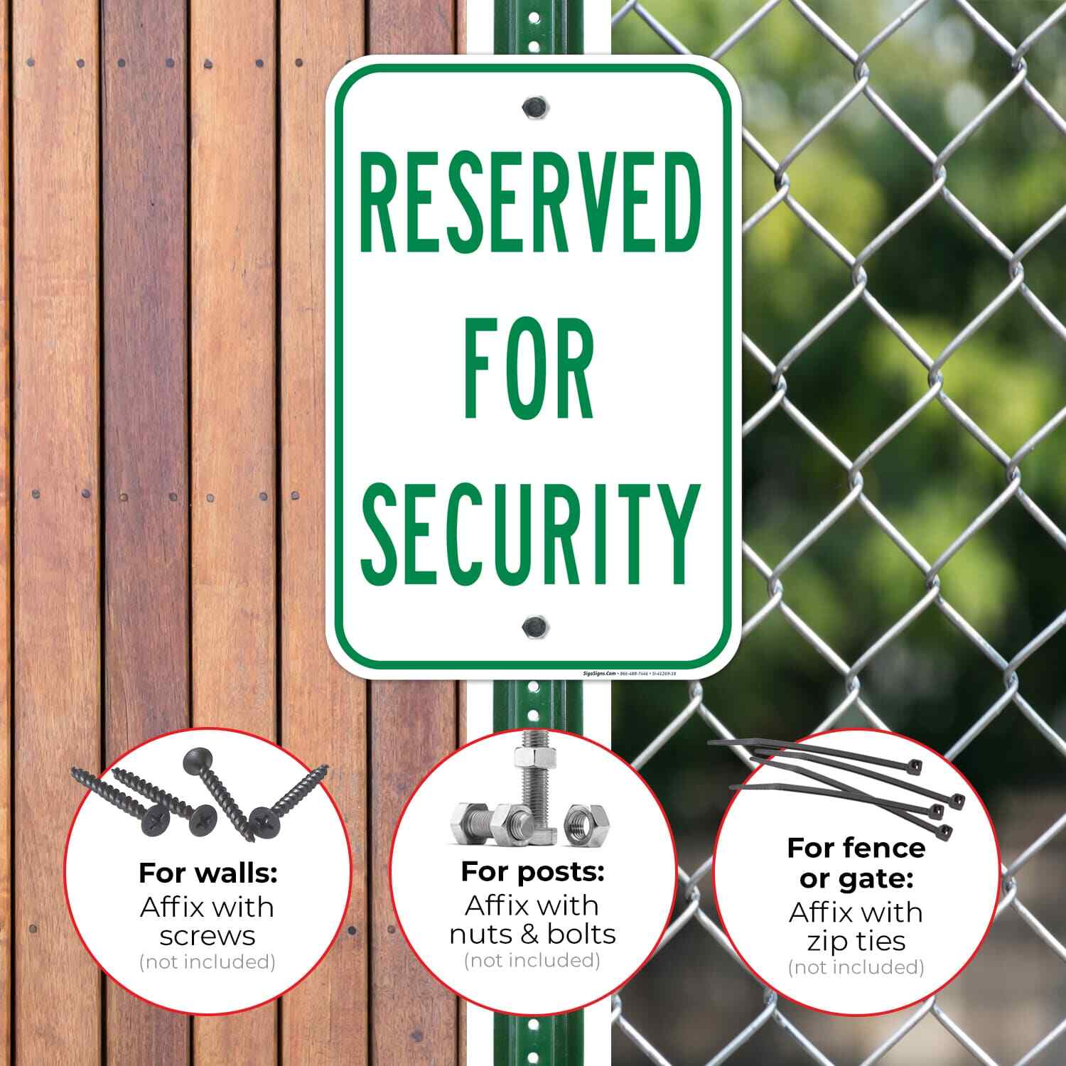 Reserved For Security Sign,