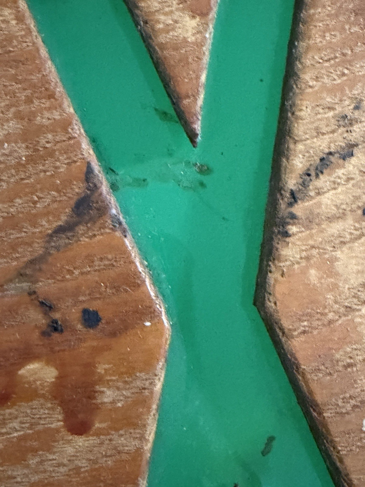Homemade EXIT Sign Wood Green Plexi Glass 13”x9” Decor Man Cave