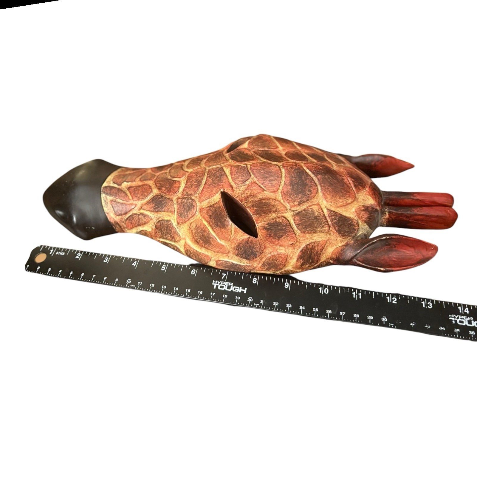 Wood Look Resin Giraffe & Zebra Head Wall Hanging Safari Africa Decor 13” Set