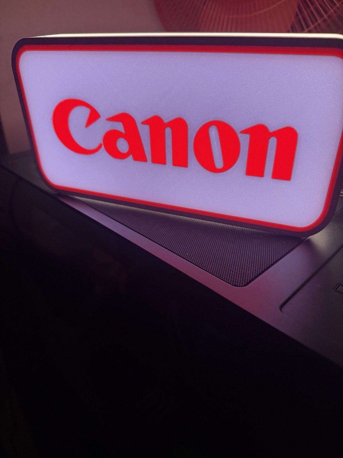 Custom Canon Logo LED Light Box