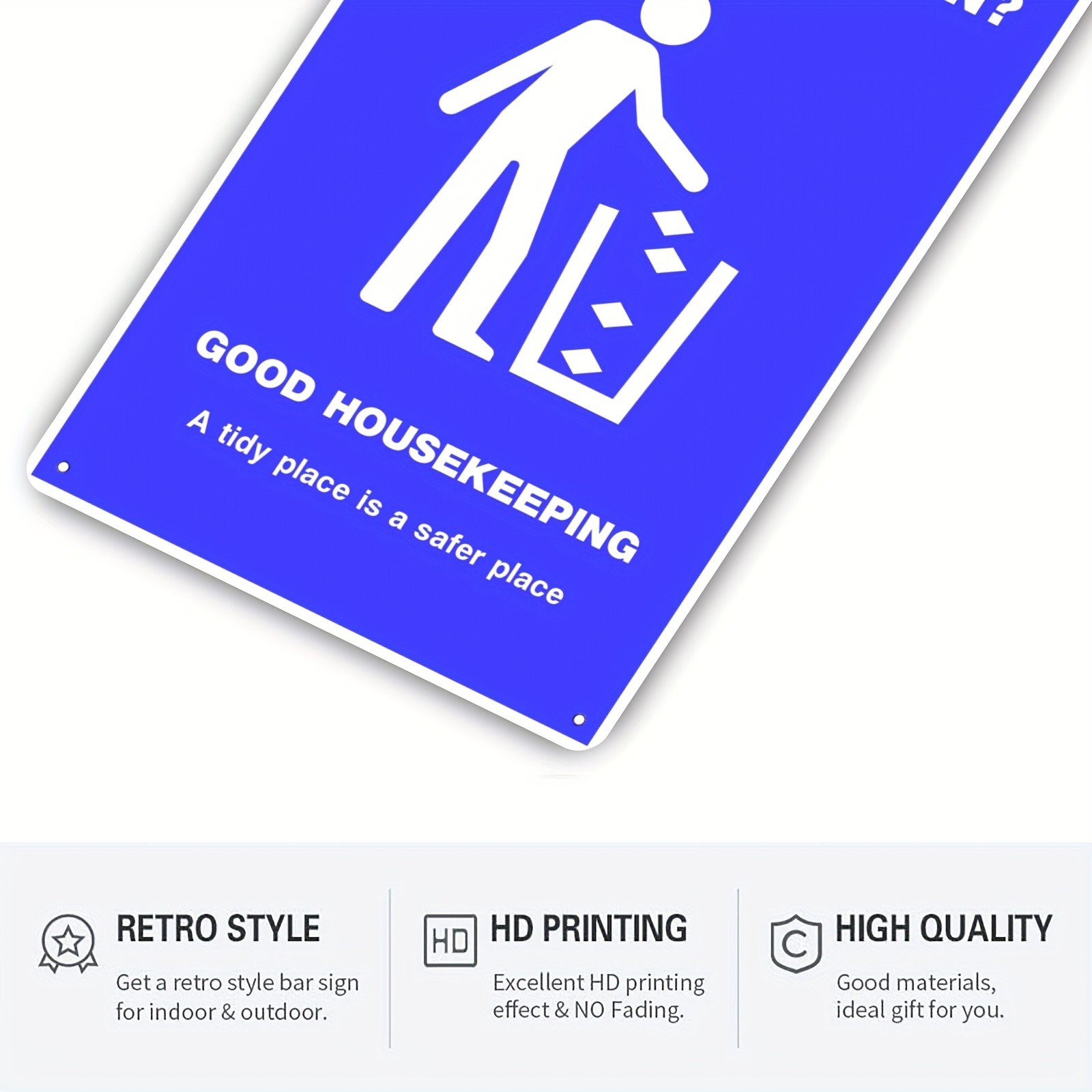 Tin Sign 20*30cm 8*12in Flat 2D Metal Plaque