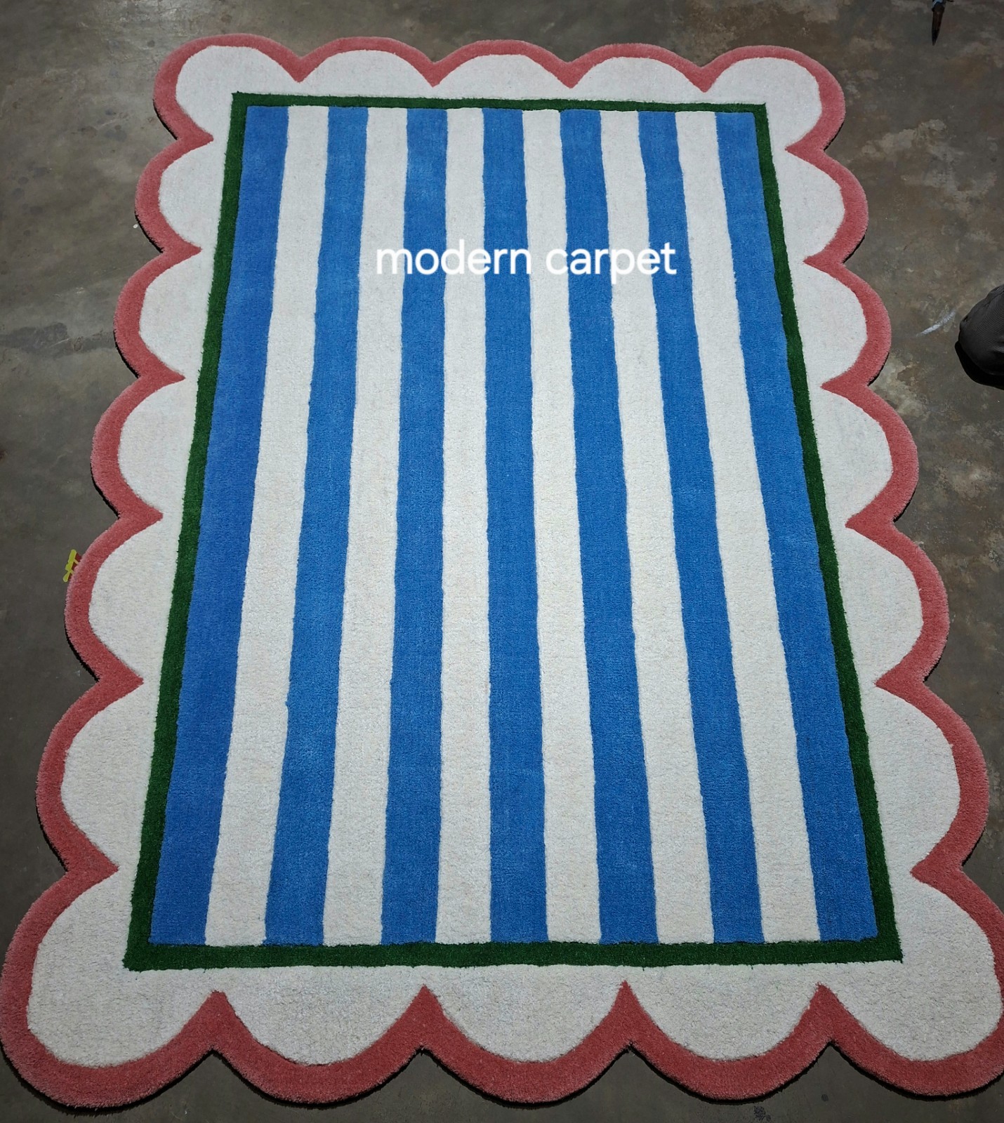 Striped Runner Rug, Long Hallway Rug, Modern Area Rug Bedroom Kitchen Runner Rug