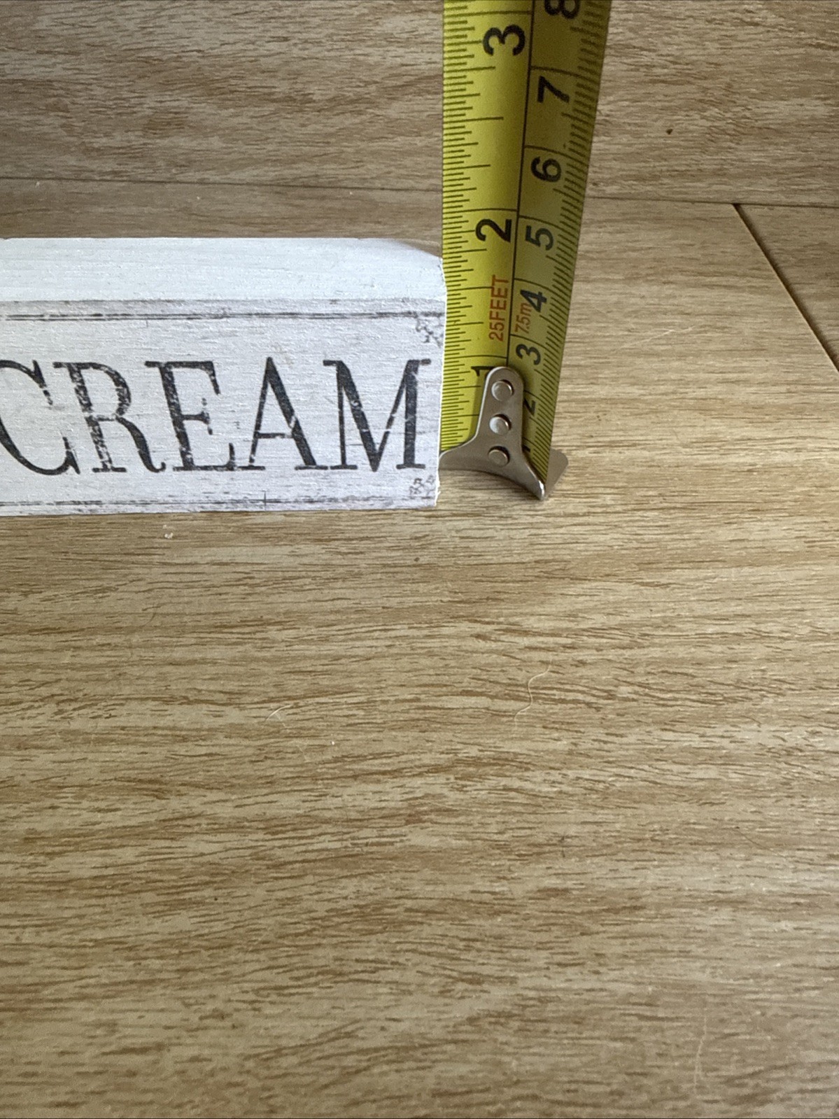 Distressed Farmhouse SWEET CREAM CREAMERY Milk COW Coffee Bar SIGN 7.5”