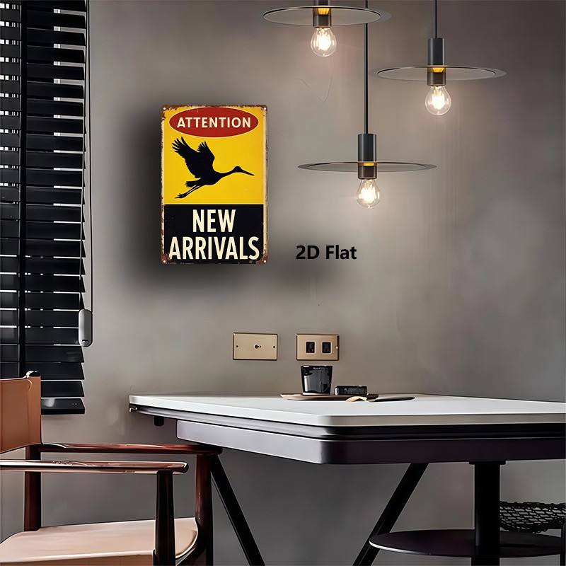 Retro Rustic Sign old industrial warning graphic cottage baby room porch fences